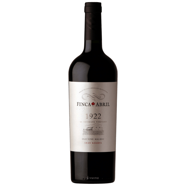 2017 Finca Abril Malbec 1922 La Consulta Vineyard Gran Reserva Old Vine Valle De Uco